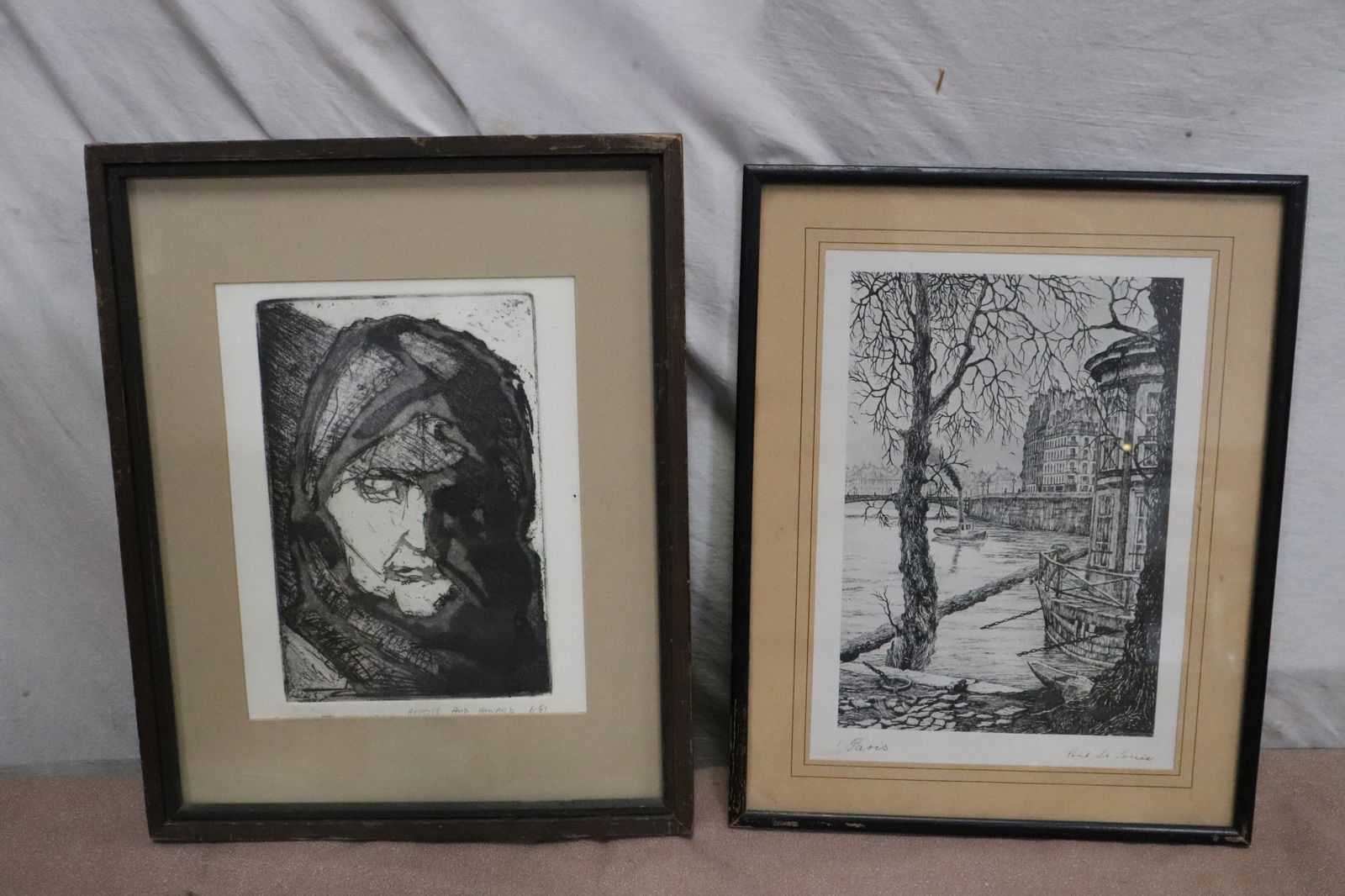 2 signed etchings (1 of 9)