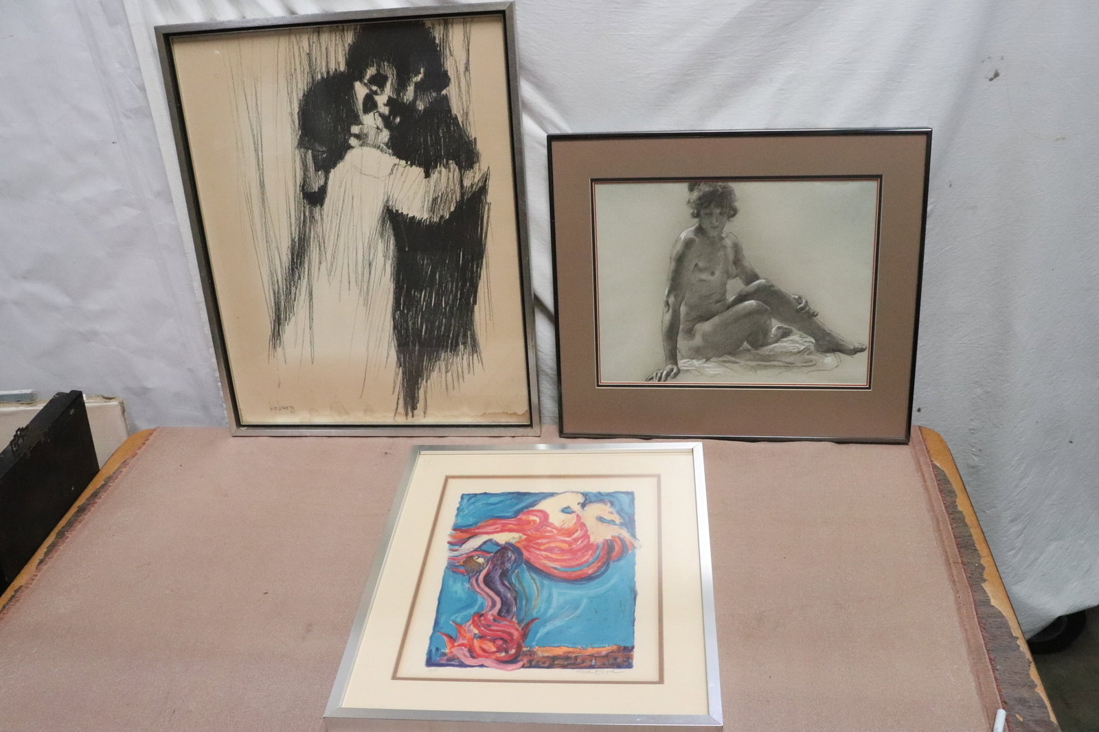 3 etchings/ prints: 3 etchings/ prints, 16.7"x13.5" (F:22.7"x19.65"x1.6") - 27.5"x21.5" (F:29.2"x23.15"x1.1")