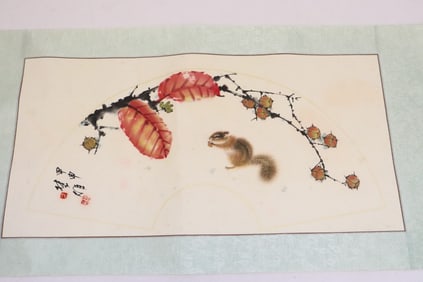 Fang Chuxiong watercolor panel "squirrel"