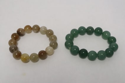 2 bead bracelets