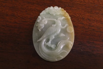 Chinese jadeite carved pendant