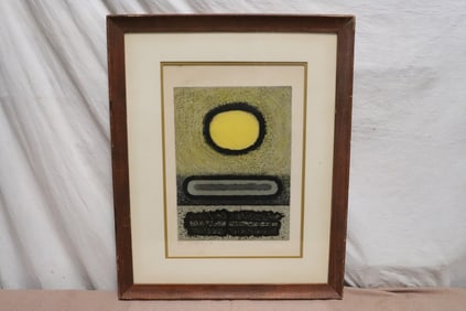 Pencil signed lithograph in color by Clifton Adams