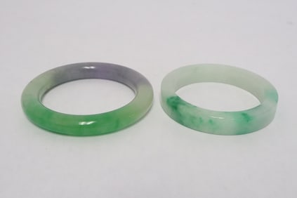 2 jadeite like bangles