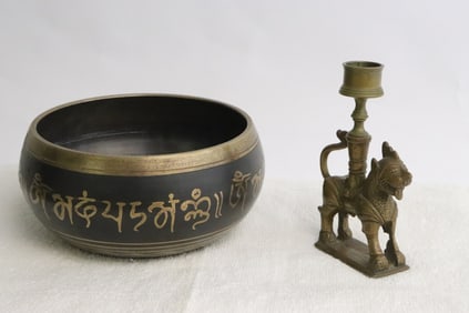 2 bronze pieces