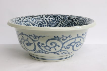 Blue and white porcelain bowl