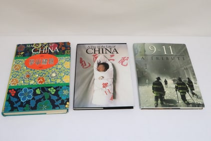 3 large reference books