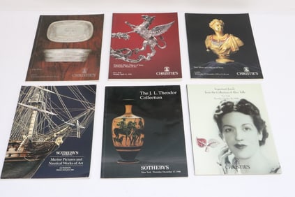6 auction catalogs for silver, jewelry & others