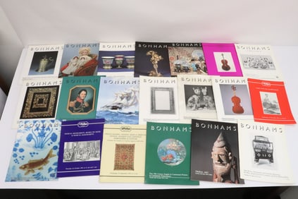 Approx. 20 auction catalogs of various field