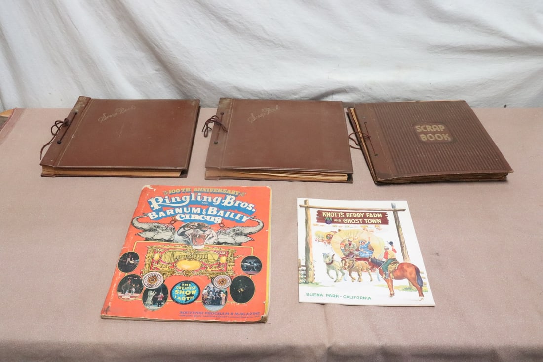 3 old scrapbooks w/ cards, & 2 vintage magazines (1 of 15)