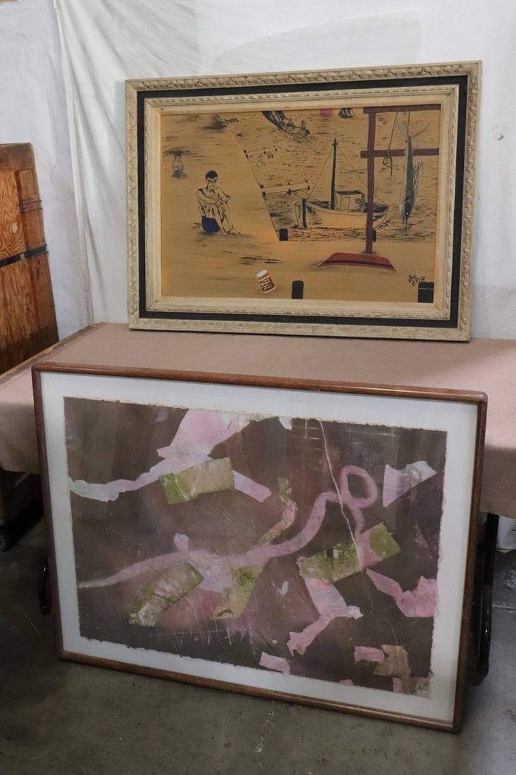 2 framed paintings (1 of 16)