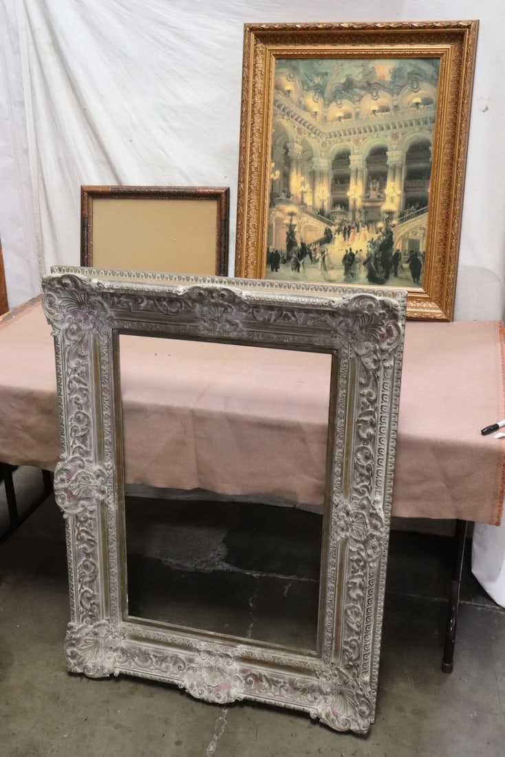 3 painting frames: 3 painting frames, 18.65"x14.65"x0.8" - 41.5"x31.5"x3.6"
