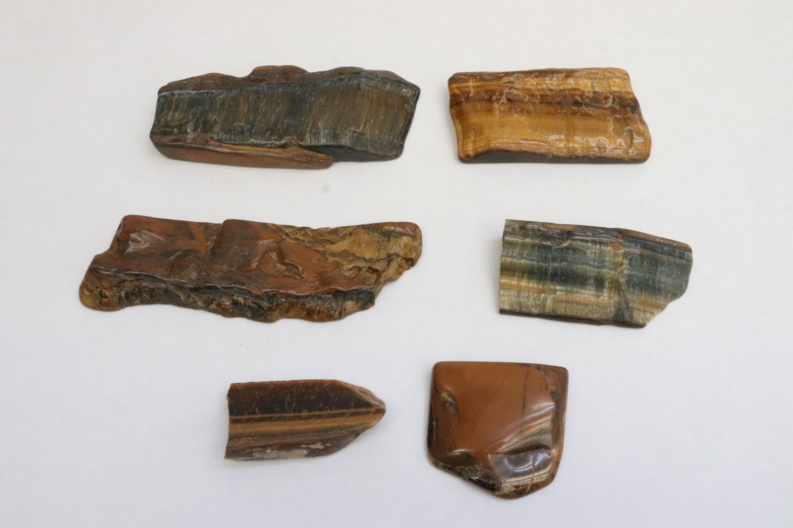 Box Of polished tiger eye stones (1 of 10)