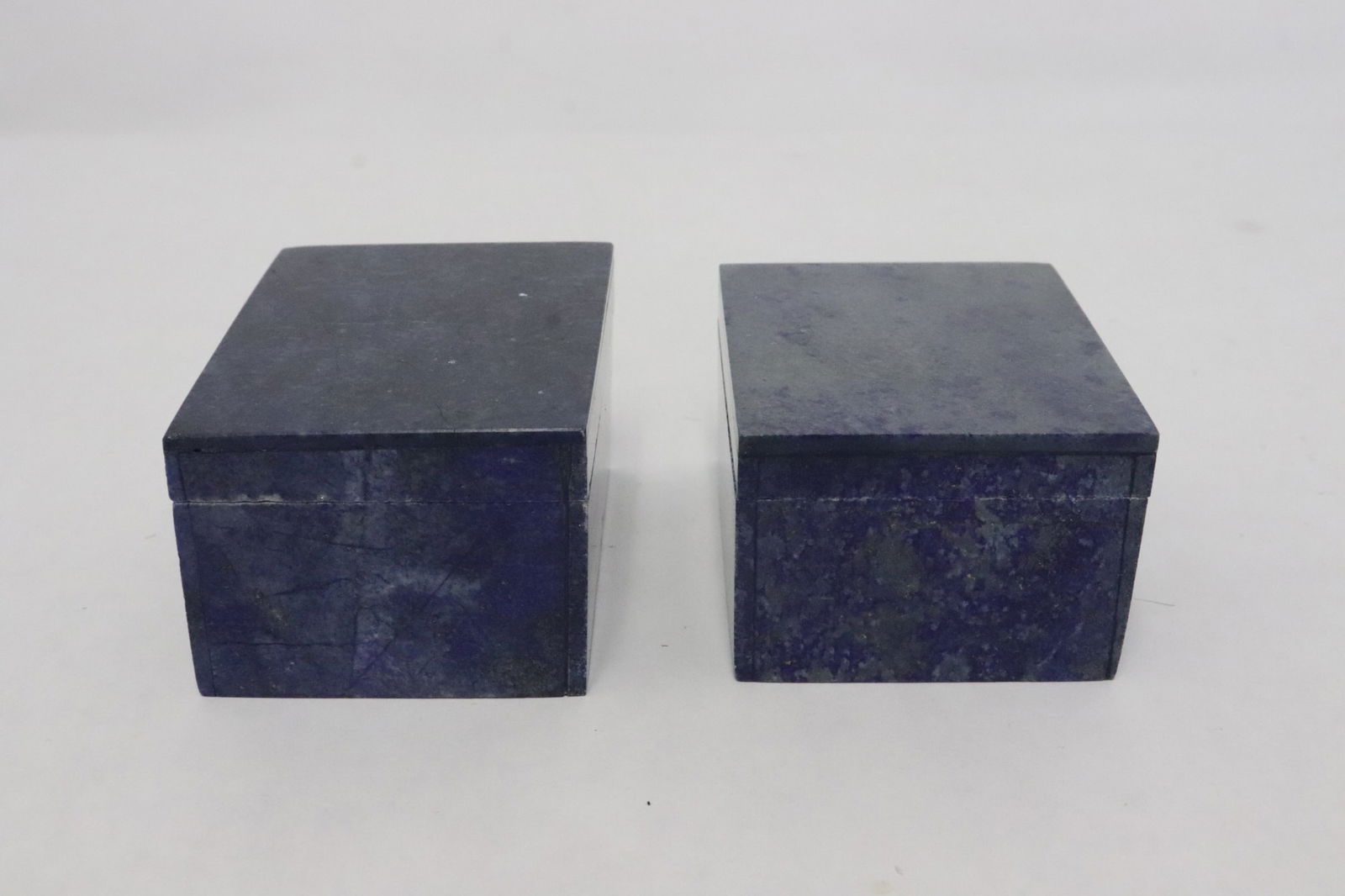 2 lapis stone carved boxes (1 of 9)