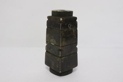 A jade like stone carved cong