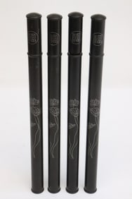 4 rosewood incense storage cases