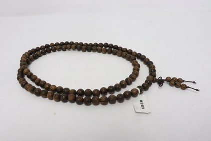 Huanghuali wood bead necklace
