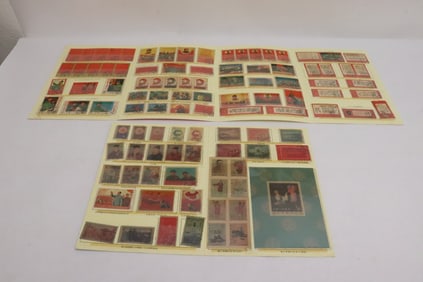 2 folders of Chinese reproduction stamps