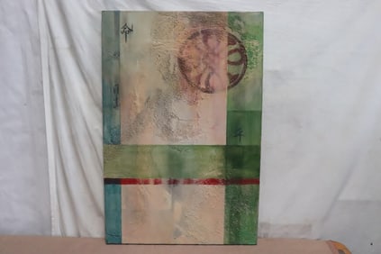 Anonymous oil on canvas "abstract"