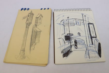 Over 35 pencil/ color pencil drawings by Robert Robathan