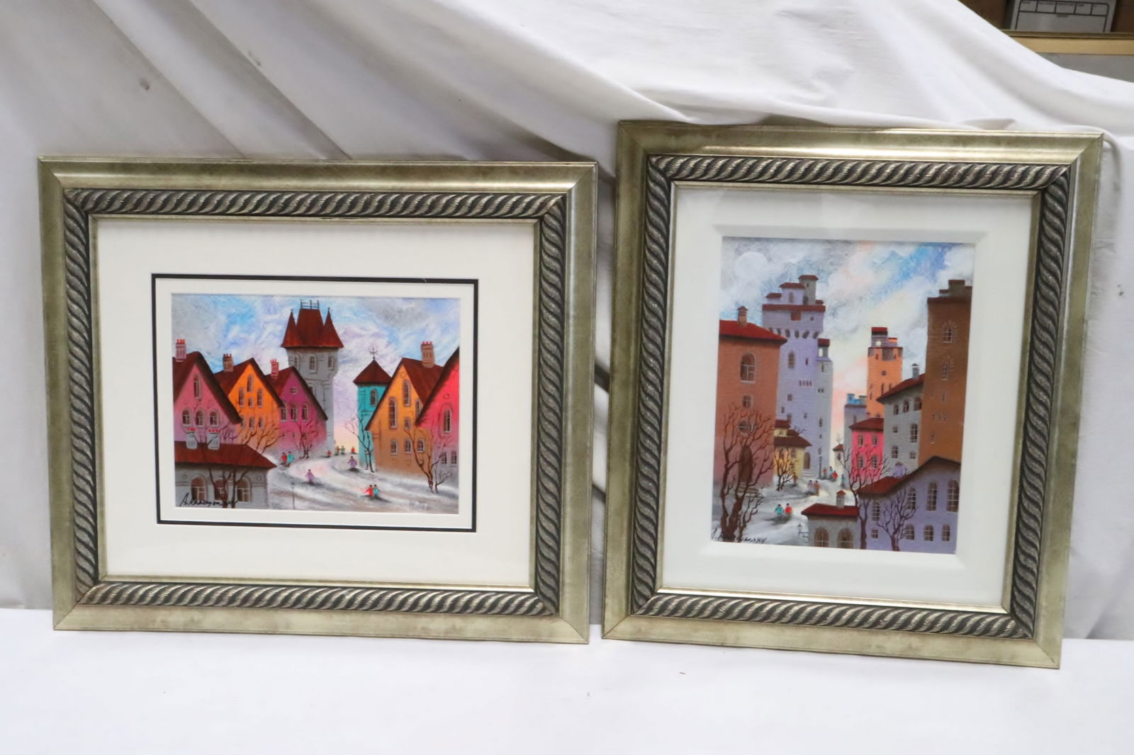 2 signed etching in color by Anatole Krasnyansky (1 of 11)