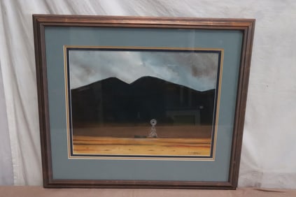 Robert Robathan watercolor "saddleback", signed