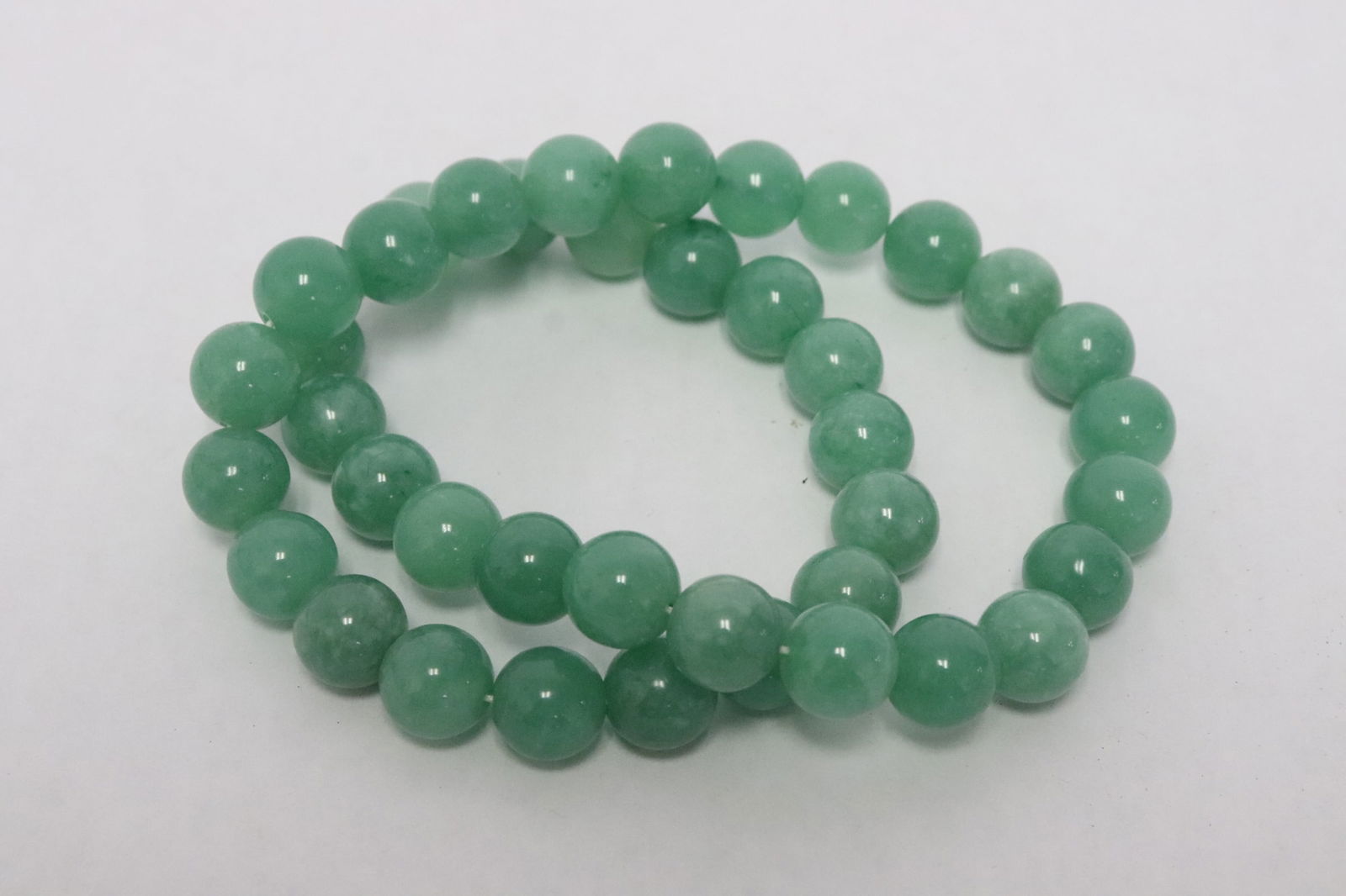 Jadeite like bead necklace (1 of 6)