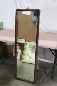 Antique rosewood framed wall mirror