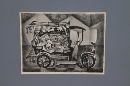 Robert Robathan lithograph on paper, signed