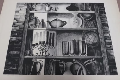 Robert Robathan lithograph on paper, signed