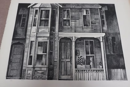 Robert Robathan lithograph on paper "317", signed