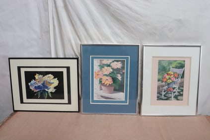 3 beautiful watercolor by June Robathan