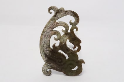 Chinese antique jade carved ornament