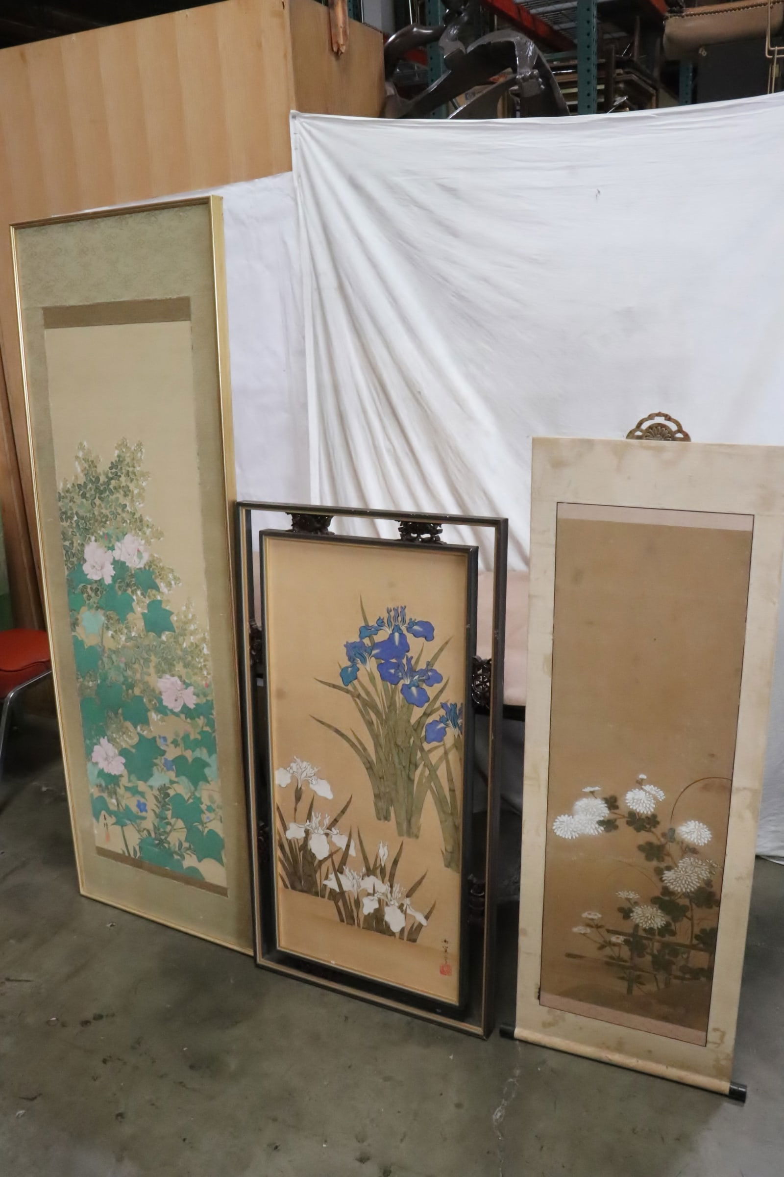 3 Chinese watercolor, signed (1 of 10)