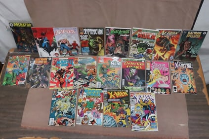 ~20 comic books, some are in protective sleeves