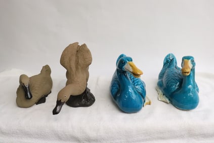 2 pairs Chinese ducks