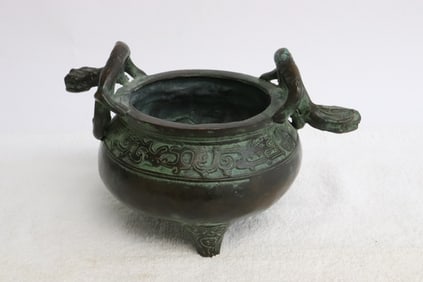 18th century Chinese bronze censer