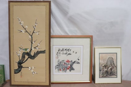 3 Chinese painting/ etching