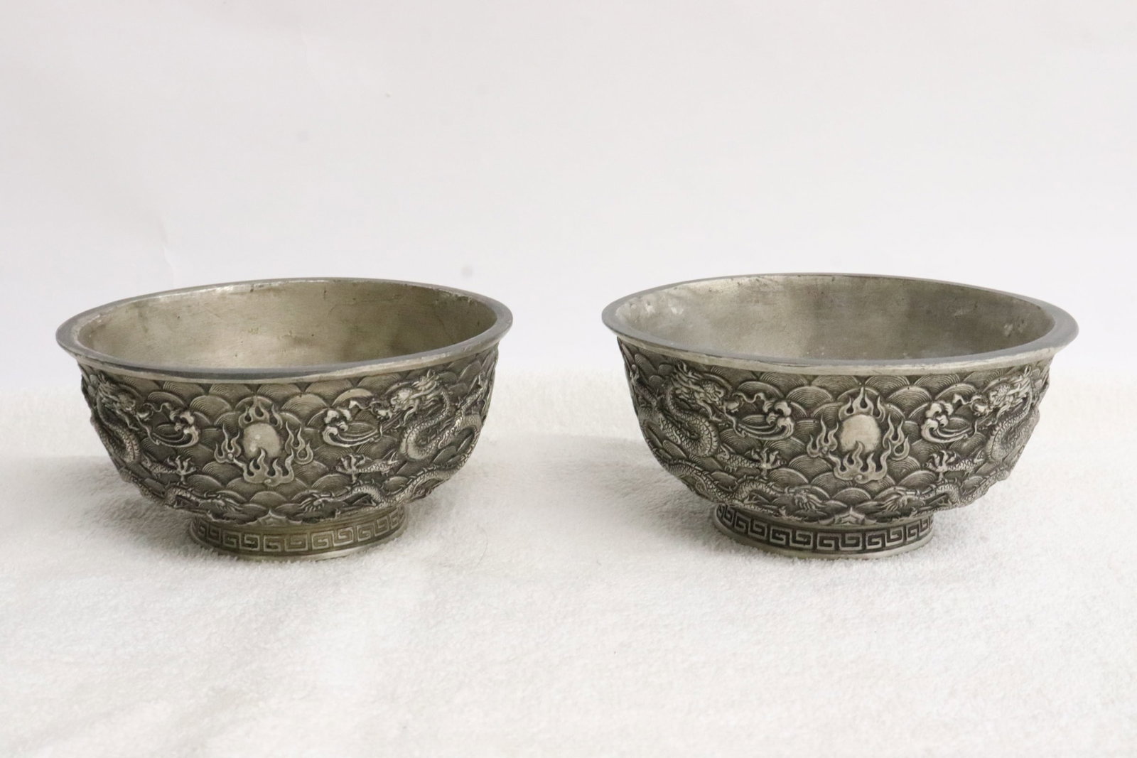 2 bronze bowls: 2 bronze bowls, 2.25"x4.5"dia ea