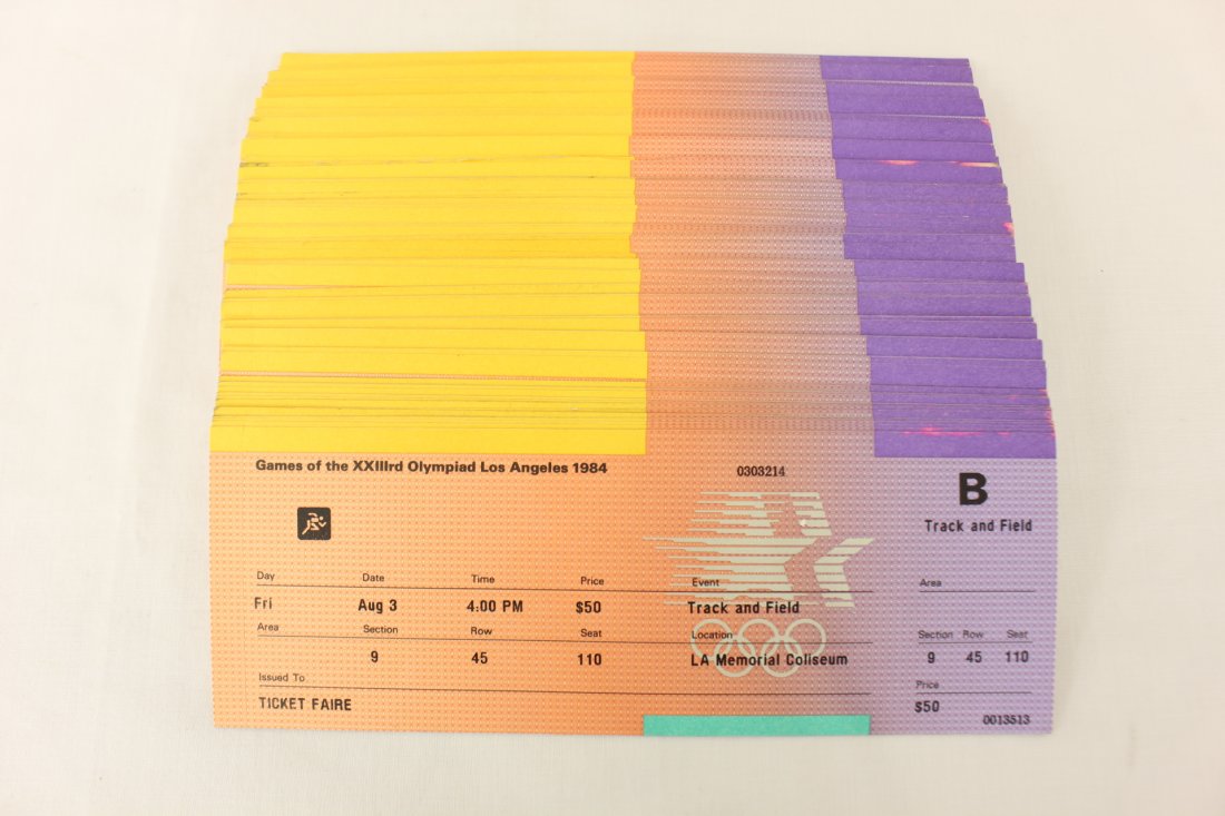 Approx. 130 unused 1984 LA Olympic tickets: Approx. 130 unused 1984 LA Olympic tickets