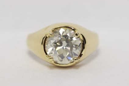 18K 4.83ct fancy gray diamond ring w/ GIA certificate