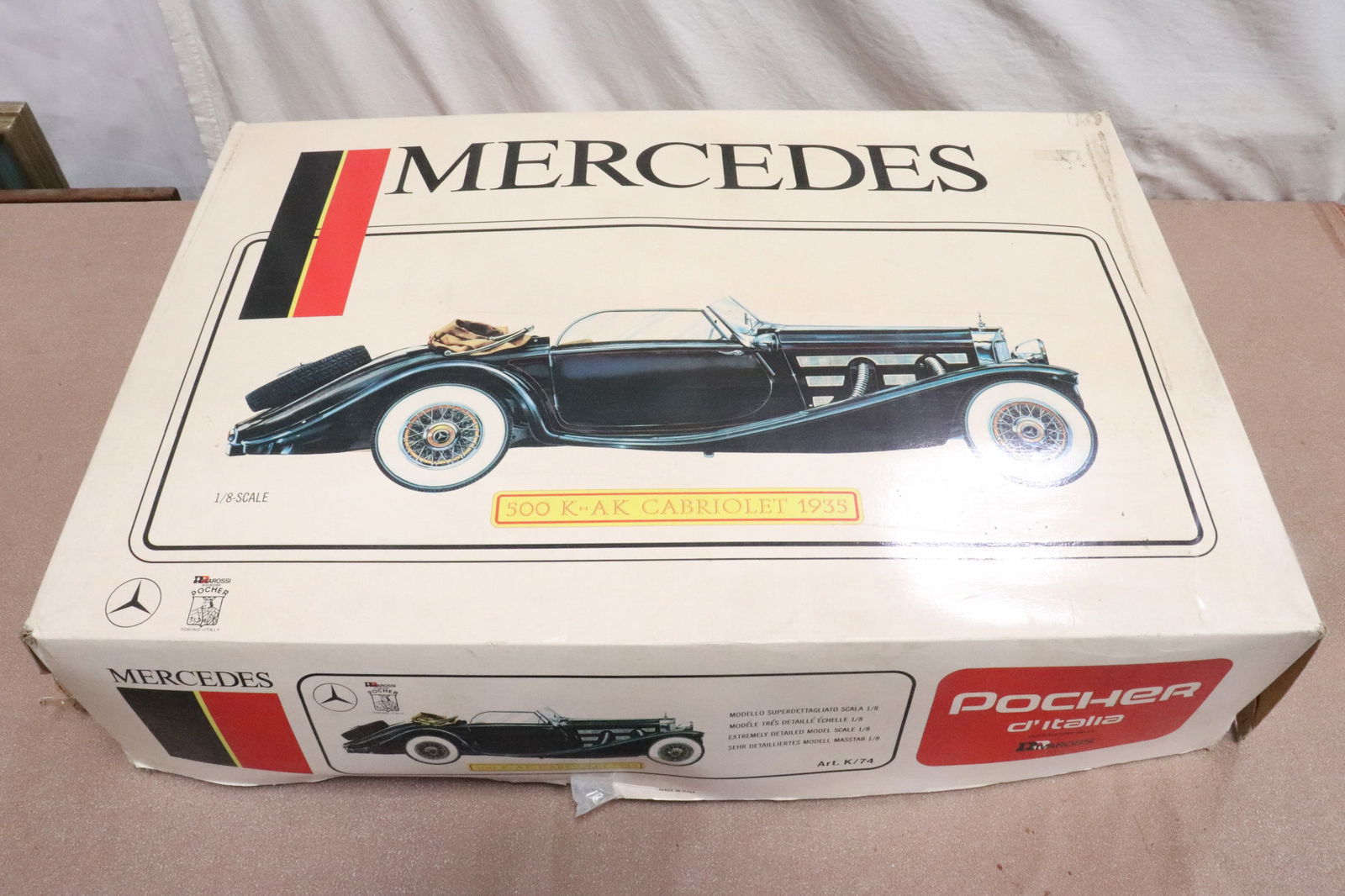 Mercedes-Benz 500K/47 sport roadster 1:8 model by Pochec (1 of 7)