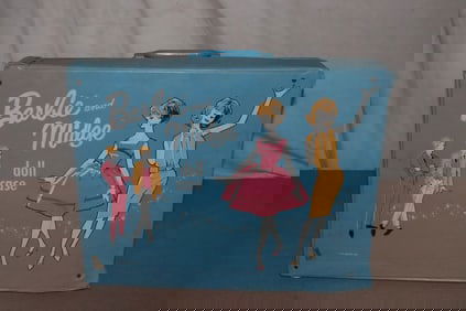 Barbie case and misc. clothes