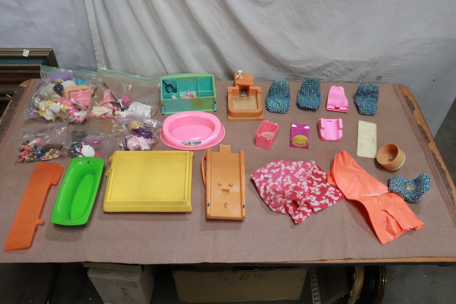 Lot of Barbie doll shoes, accessories, furniture, & misc. (1 of 9)
