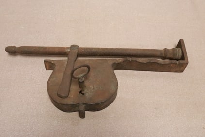 17th/18th century forged iron lock for jail/gate