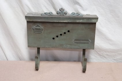 Victorian tin mail box