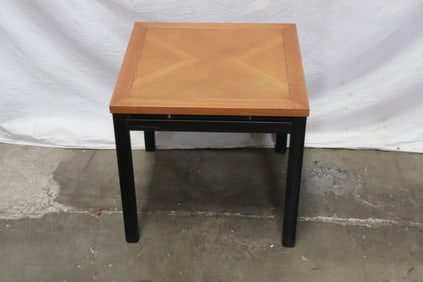 A Baker mahogany square side table
