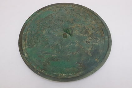 A rare Chinese antique very large bronze mirror