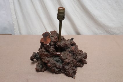 Very unusual Chinese root wood based table lamp