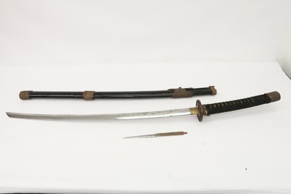 A vintage Japanese samurai sword
