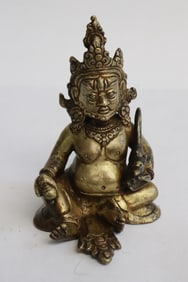 18th/19th c. Chinese/ Tibetan gilt bronze sculpture